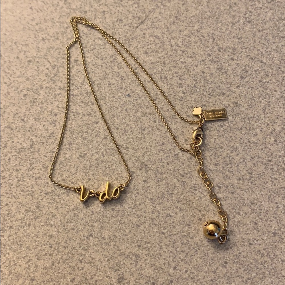 Kate Spade “I Do” necklace